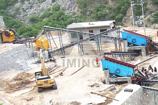 Optimized equipment selection for stone production line