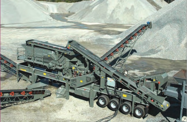 Telsmith portable cone crusher plant for specific plant layouts