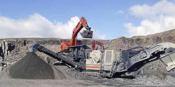 Wheel mounted stone crusher for sale