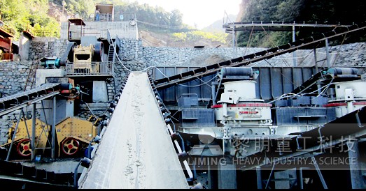 Aggregates production solution in concrete mixing station 