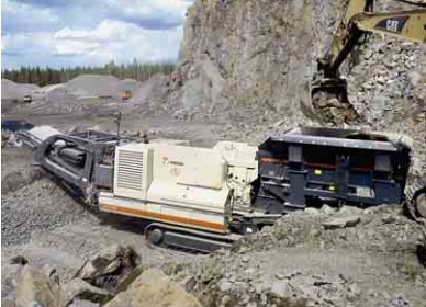 200 tonnes per hour LT110 jaw crusher plant