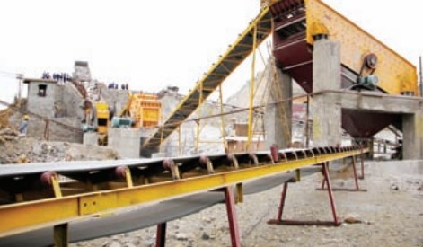 fixed screening plant for diamonds