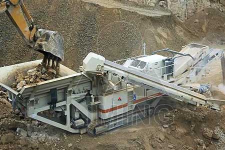 High capacity of 200 600T/H complete mobile crusher plant