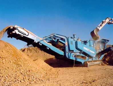 Terex pegson Tracked mobile crushers type