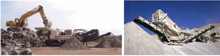 CAT mobile crusher for high production mining