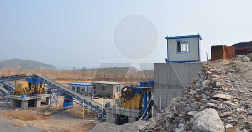 Primary & secondary crusher in limestone processing plant