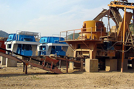 sand & gravel crushing and recycling plant