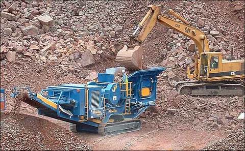 Terex pegson mobile primary jaw crusher