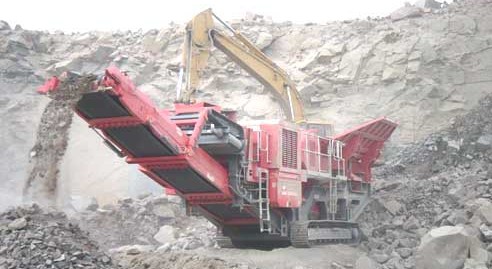 Second hand terex finlay mobile crusher plant Egypt