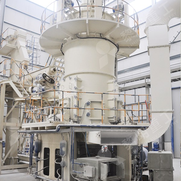 Grinding zone of vertical roller mill
