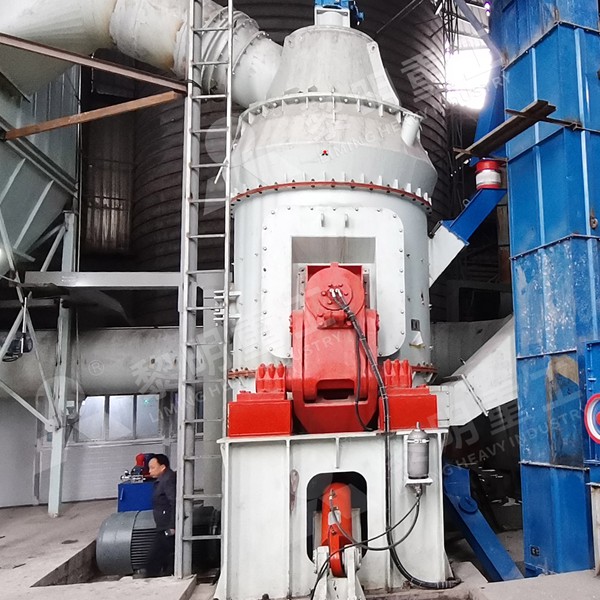 Closeup of fine dolomite flux powder produced by roller mill for metallurgical applications