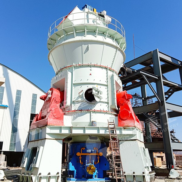 Grinding principle of roller mill for active mineral additives